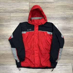 Columbia XL Interchange Shell Red Full Zip Lighter Weight Jacket